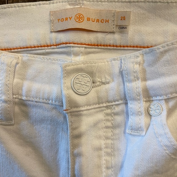 Tori Burch Women's White Flared Jeans - Picture 3 of 3